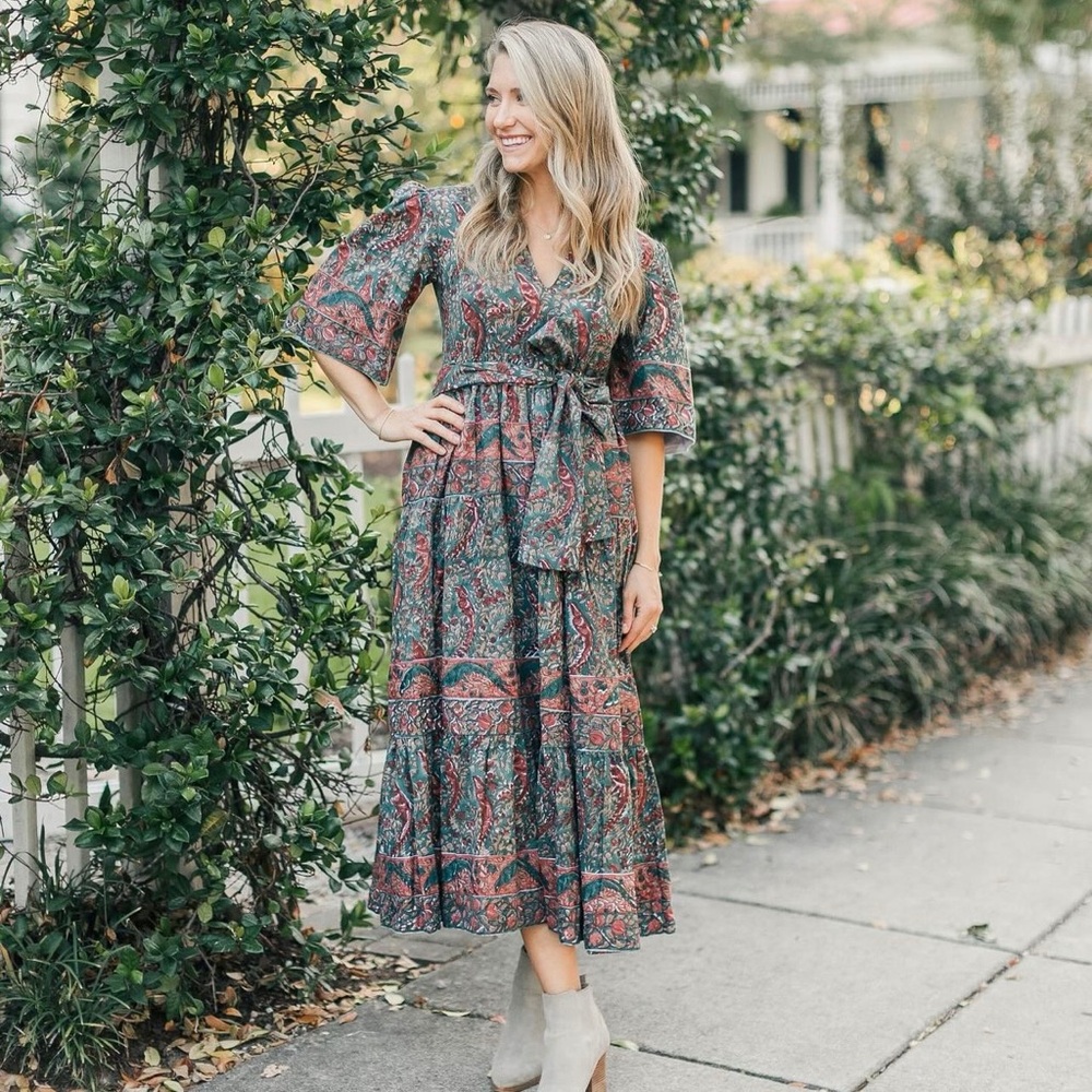 NWT Victoria Dunn Serena Maxi Dress 2XL in Maple